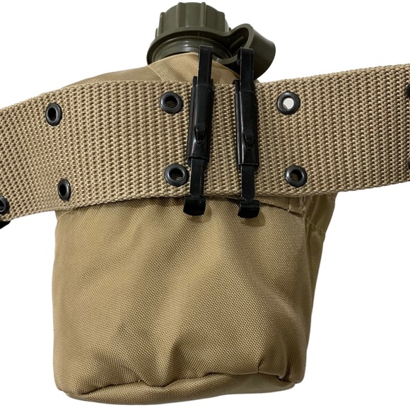 Military Canteen, Pouch and Canvas Belt - Picture 7 of 10